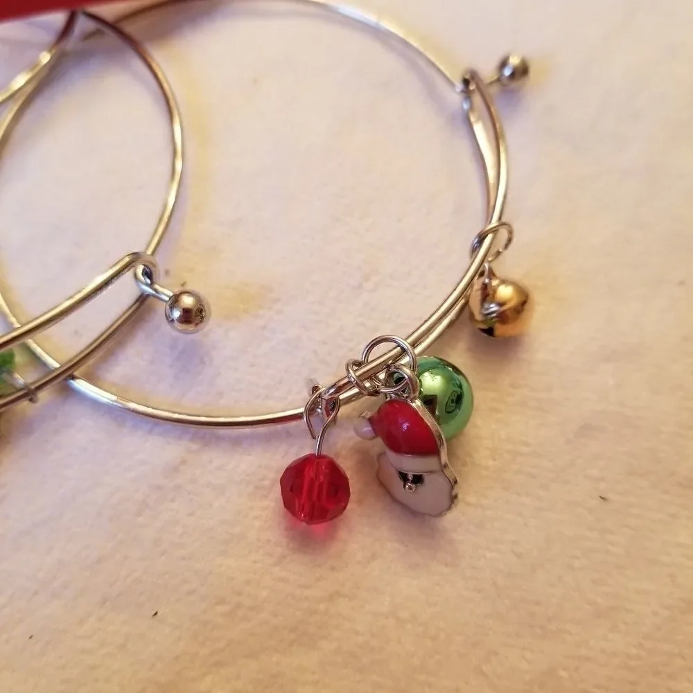 ❤️Christmas bangle bracelets,  set of 3